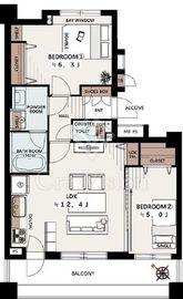 ライオンズマンション横濱元町キャナリシア 5階 間取り図