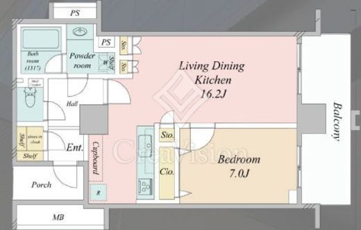 横濱ディアタワー 11階 間取り図