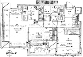 コートレジデントタワー 12階 間取り図