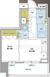 ブリリア秋葉原 4階 間取り図