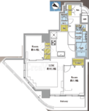 ステーションフロントタワー 15階 間取り図