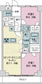 ライオンズマンション初台 4階 間取り図