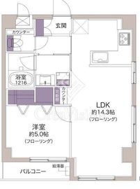 サンセール神楽坂 4階 間取り図