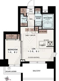 アジールコフレ新中野 2階 間取り図
