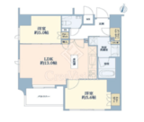 ジオ西新宿ツインレジデンス 3階 間取り図