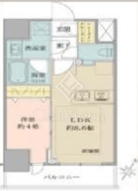 シティインデックス神田 13階 間取り図