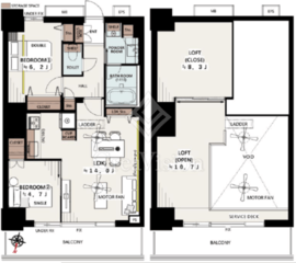 THE KOSUGI TOWER 15階 間取り図
