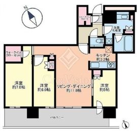 プラウドタワー小岩フロント 31階 間取り図