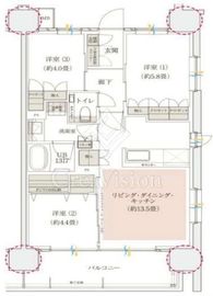 イニシア青砥レジデンス 10階 間取り図