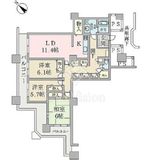 晴海ビュータワー（晴海アイランドトリトンスクエアビュータワー） 41階 間取り図