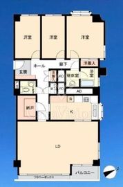 有栖川ナショナルコート 6階 間取り図