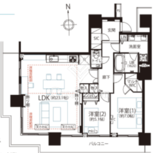 ベイクレストタワー 29階 間取り図