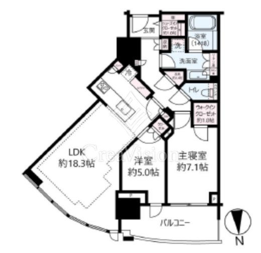 THE TOYOMI TOWER MARINE&SKY EAST 29階 間取り図