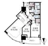 THE TOYOMI TOWER MARINE&SKY EAST 29階 間取り図