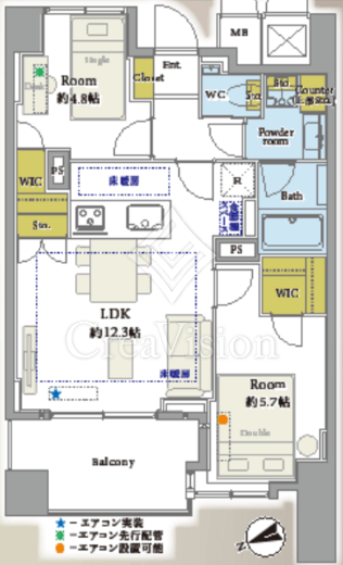 プレミスト明石町 10階 間取り図