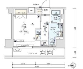 ジェノヴィア東日本橋駅前グリーンヴェール 9階 間取り図