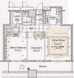 クレストプライムタワー芝 20階 間取り図