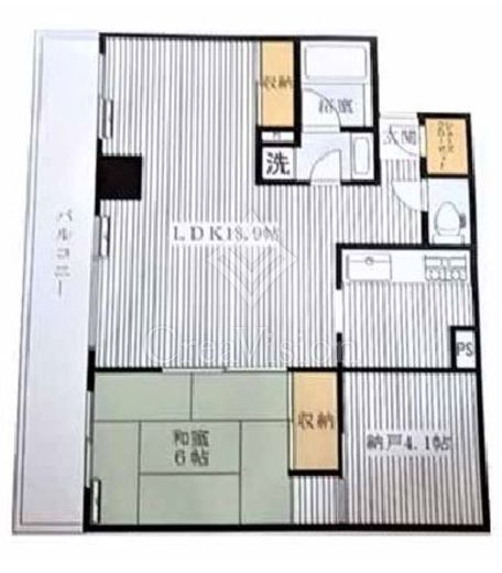 モダ・ビエント中板橋プラシア 4階 間取り図