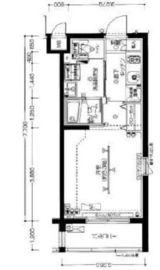 ZOOM北新宿 2階 間取り図