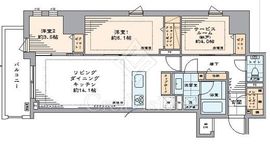 リビオ目黒リバーサウス 11階 間取り図