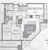 西早稲田シティタワー 11階 間取り図
