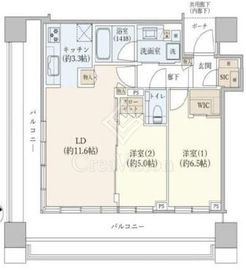スカイフォレストレジデンス　タワー&スイート 25階 間取り図
