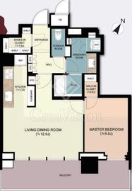 ザ・コート神宮外苑 8階 間取り図