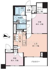 ザ・パークハウス赤羽イーストウイング 2階 間取り図