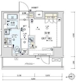 ジェノヴィア東日本橋駅前グリーンヴェール 11階 間取り図