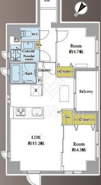 グリーンパーク日本橋参番館 9階 間取り図