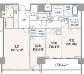 THE ROPPONGI TOKYO CLUB RESIDENCE 37階 間取り図