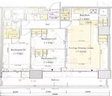 HARUMI FLAG SUN VILLAGE T棟 (晴海フラッグ サンヴィレッジ T棟) 43階 間取り図