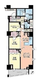 パークホームズ月島2丁目 4階 間取り図