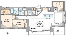 ライオンズマンション麻布十番南 10階 間取り図