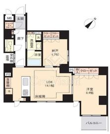 プロスタイル日本橋馬喰町 8階 間取り図
