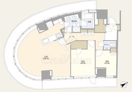 パークコート青山ザ・タワー 4階 間取り図