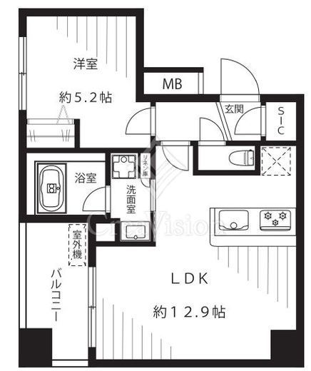 ステージファースト東日本橋 9階 間取り図