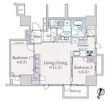 プラウド九段南 9階 間取り図