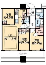パークシティ大崎 ザ タワー 24階 間取り図