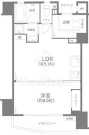 グランドパーク池尻大橋 4階 間取り図