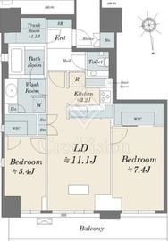 Wコンフォートタワーズ EAST 10階 間取り図