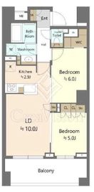 グランリビオ ザ・レジデンス 6階 間取り図