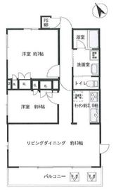 ディアナガーデン広尾 2階 間取り図