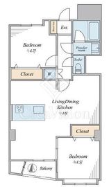 陽輪台高円寺 3階 間取り図