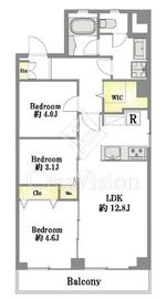 レジディア日本橋馬喰町 6階 間取り図