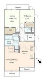 経堂ダイカンプラザ1 2階 間取り図
