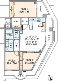 ベルハイム西荻窪第3 5階 間取り図