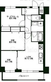 ライオンズステーションプラザ千歳烏山 5階 間取り図