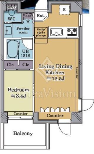 ルミネリックス 6階 間取り図