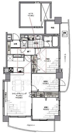 藤和シティホームズ高円寺2 8階 間取り図